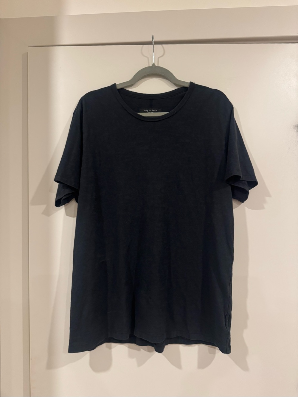 rag & bone Black Short Sleeve T-Shirt